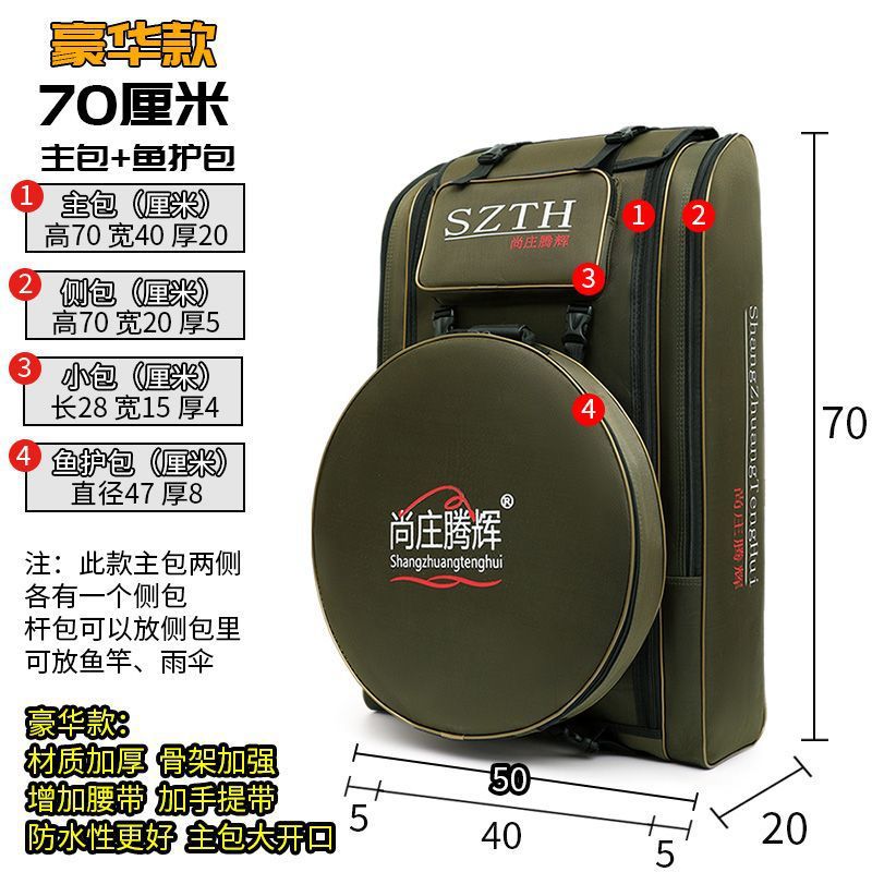 [모델] 밀리터리 옐로우 70cm 메인백 + 피시가드백 - Niu Tou Factory 하드코어 보조금