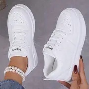 Foreign Trade White Shoes for Women 2025 New Summer Shoes for Women White Casual Shoes Sneakers Women's Sports Shoes Women's Shoes