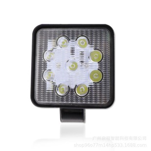 Factory Direct Supply Modified Headlight Super Bright Auxiliary Light Led Car Light Square 27W Work Light Off-Road Vehicle Light