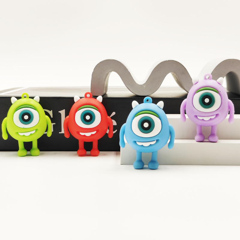 Cartoon Cute Big-Eyed Boy Keychain Three-Dimensional Animation Doll Desktop Ornaments Little Monster School Bag Pendant Wholesale Cartoon Cute Big-Eyed Boy Keychain Three-Dimensional Animation Doll Desktop Ornaments Little Monster School Bag Pendant Wholesale