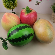 仿真西瓜哈密瓜柚子桃子蔬菜道具假水果苹果橙子香蕉道具西瓜模型
