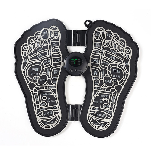 Smart EMS Foot Massager with Pulse Therapy and Microcurrent Pedal Mat, USB Charging Model