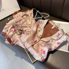 春夏の新作シルクパジャマ女性新中国式国風7分袖甘い桑シルク家庭服ギフトセット