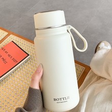 简约保温杯大容量316不锈钢水杯带滤网学生便携保温水杯泡茶杯子