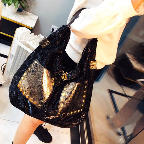 Fashion Women's Handbag 2024 New Model High-end and Grand Cross-body Bag Large Capacity Shoulder Bag Trendy