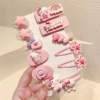 10#pink star flowers twelve -piece set (bagless paper card)