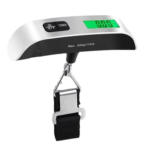 Portable Luggage Scale 50KG with Hook Electronic Scale, Handheld Weighing Scale, Coarse Handle Handheld Scale for Home Use