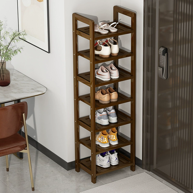Многослойная полка для обуви для дома, гостиной, прихожей, узкая стойка для аренды дома, компактная напольная стойка для хранения, многофункциональная стойка для хранения