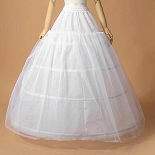 Wedding dress skirt 4 steel ring a layer of yarn plus lace skirt prom dress petticoat increased violence skirt