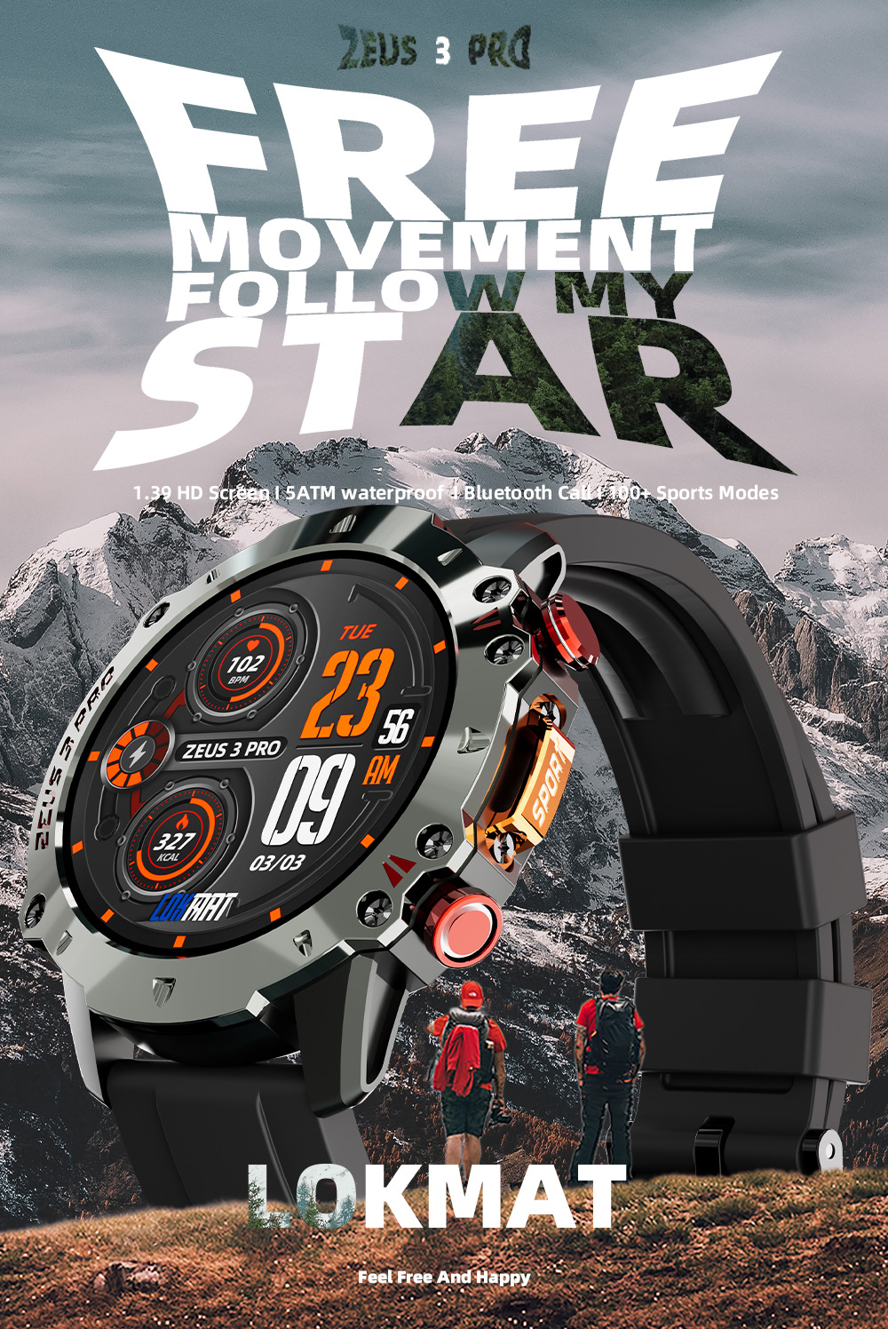 LOKMAT ZEUS 3 PRO Smartwatch Colors