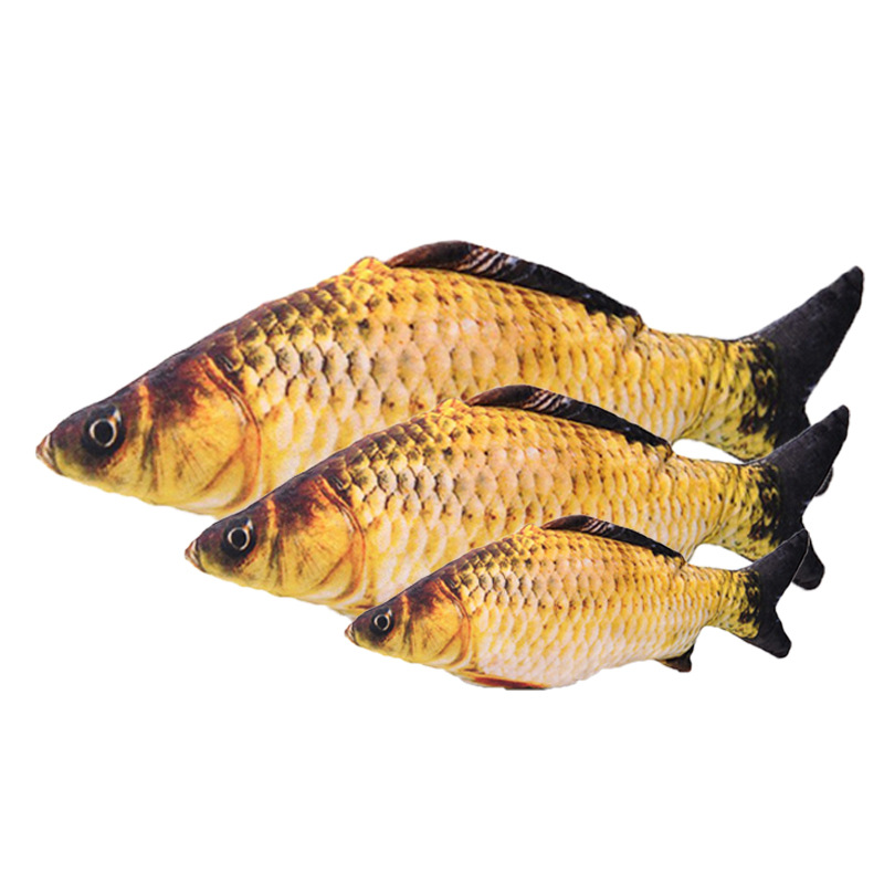 Nueva mascota gato juguete peces felpa simulación menta pescado divertido gato palo dientes pulido palo auto-Hola almohada gato suministros