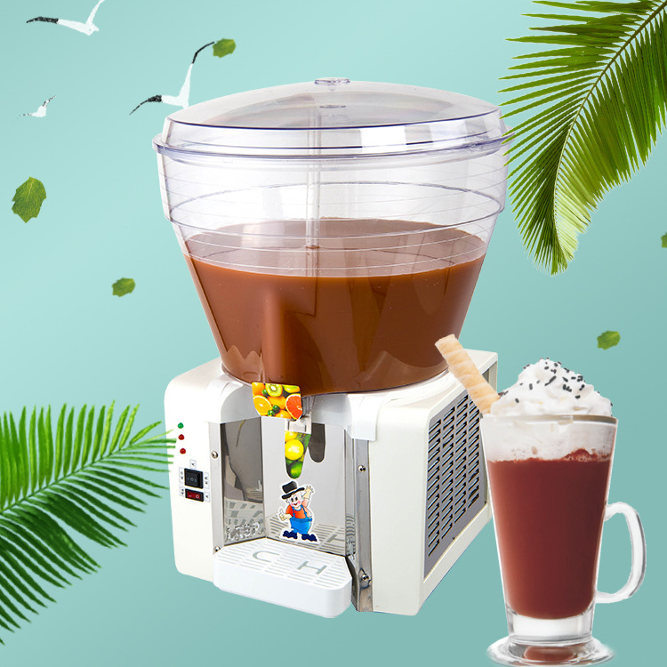 博科尼饮料机三缸小型冷饮机商用自助餐现调冷热全自动双缸果汁机