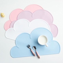 厂家直销云朵硅胶垫防溢餐桌垫宝宝辅食防滑垫 多功能宠物餐食垫