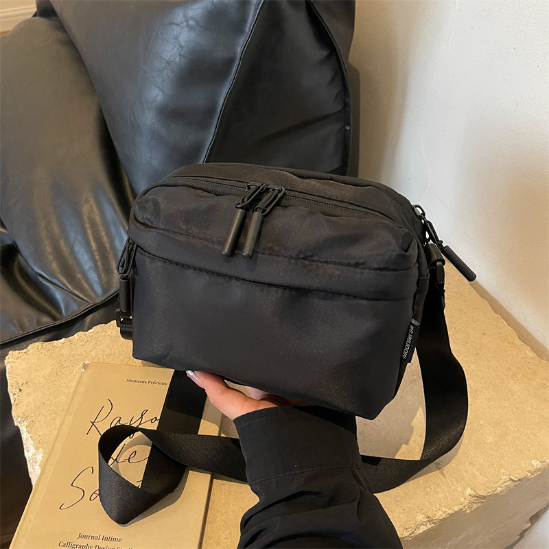 Bolso cruzado de lona Oxford – diseño unisex, amplio, ideal para uso diario