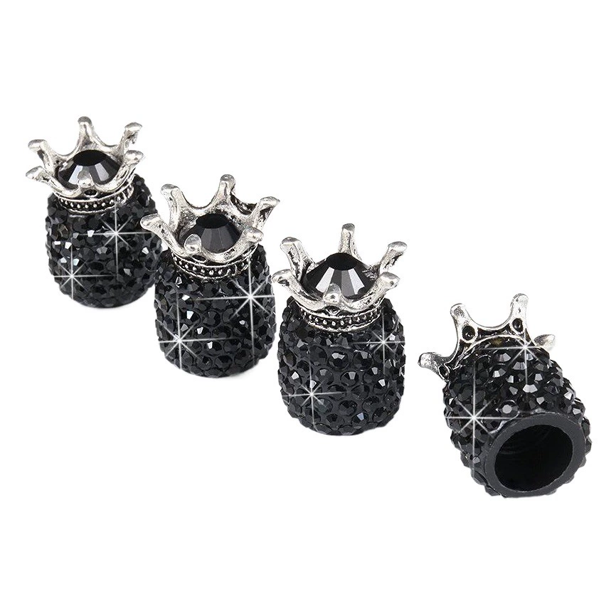 Новая трансграничная крышка клапана Crown Creative Diamond Автомобильная крышка шины универсальная Модифицированная крышка сердечника клапана для женщин