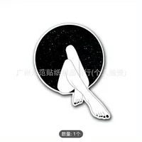 Трансграничная электронная коммерция специализируется на креативных наклейках серии «Звездное небо» для автомобилей и мотоциклов, красивых наклейках для украшения ног автомобиля.