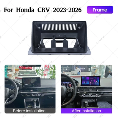 Cross-Border Best-Selling Android Dvd Navigation Frame Suitable for 23-26 Honda Crv 10inch Car Center Console Frame (DVD Navigation) - single-frame-10inch