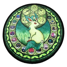 跨境卡通圆形地毯卧室宝可梦床边毯客厅装饰地毯水晶绒吊篮脚垫