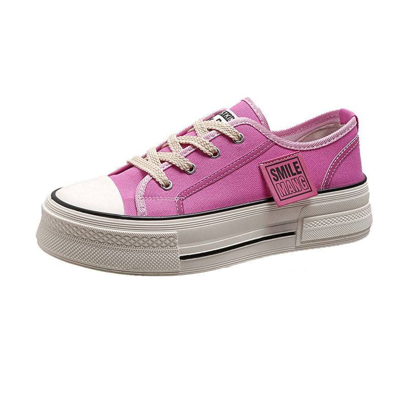 Summer And Autumn New Women S Canvas Shoes Heightened Thick Bottom Small White Shoes Women S Casual Shoes Women S Singles Shoes On Behalf Of_voghion.com