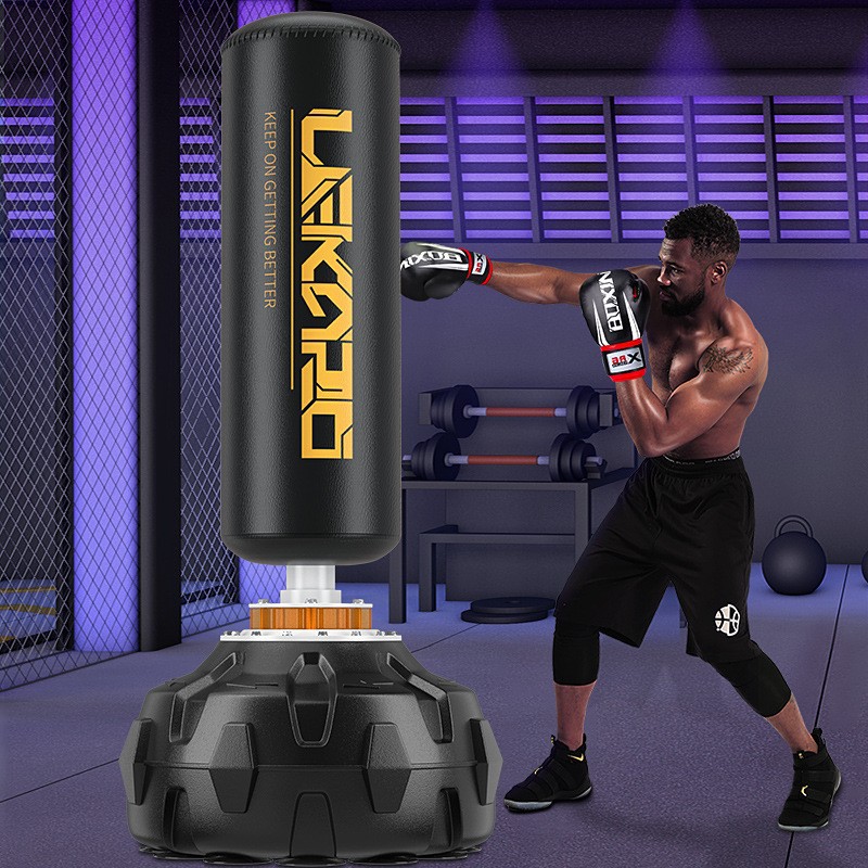 Aibeijian boxeo Sanda vertical hogar adulto saco de arena tumbler niños taekwondo entrenamiento boxeo columna