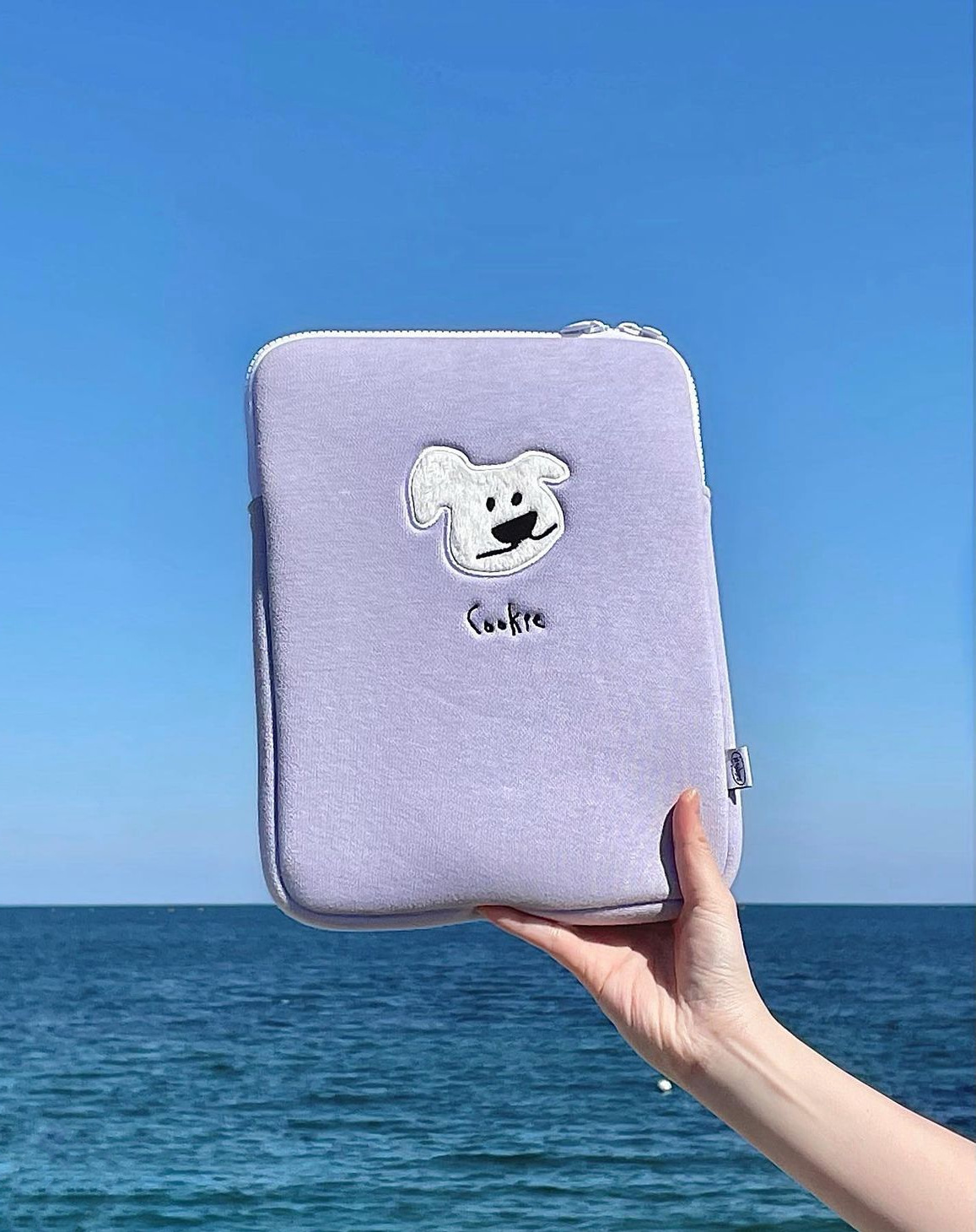 Korean Nau**mn Niche Computer Bag Cartoon Puppy Tablet Ipad Storage Bag Shockproof Thickened Liner Bag