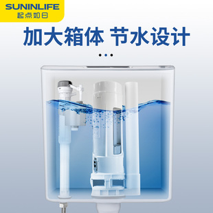 Ll Toilet Flush Tank Household Bathroom Squat Toilet Squat Pit Flush Toilet Energy-Saving Large Flush Toilet Tank Complete Set