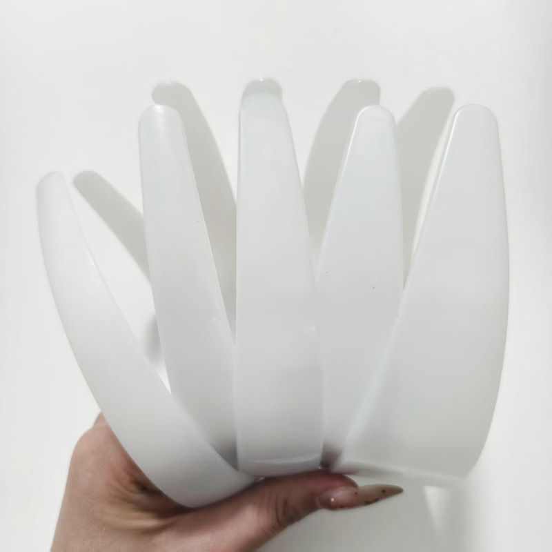 Wholesale 2/2.5/3/4/5cm white new plastic headband DIY handmade hair accessories headband is not easy to break