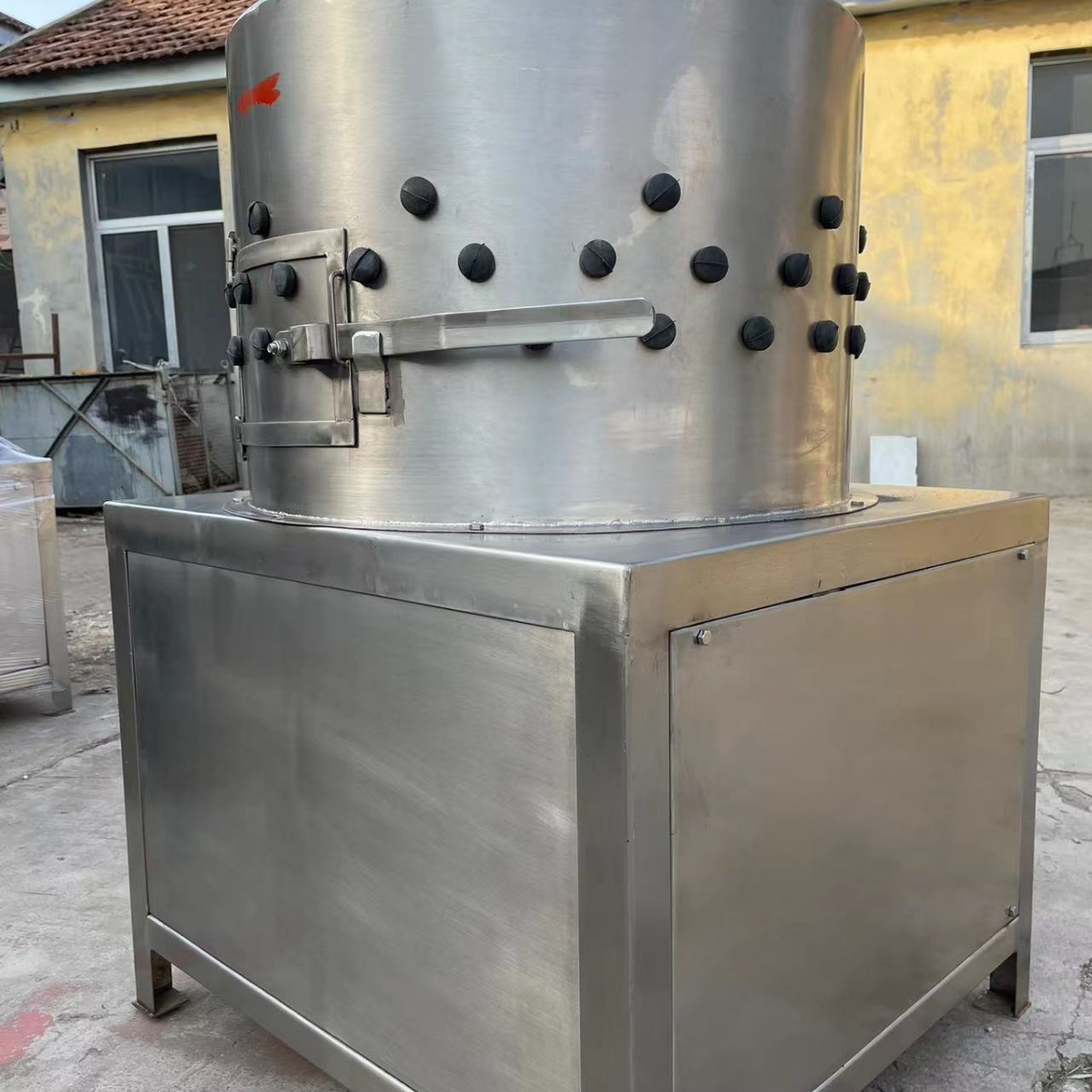 不锈钢鸡爪剥皮机 去黄皮机胶棒 鸡爪脱皮机工厂价格销售