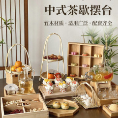 甜品台展示架摆件茶歇摆台零食摆放盘茶点盘蛋糕架下午茶点心架包