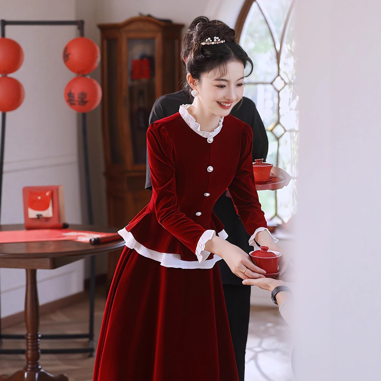 Bride's Toast Dress 2024 New Spring Petite Wedding Dress Engagement Homecoming Casual Wear Dress for Women