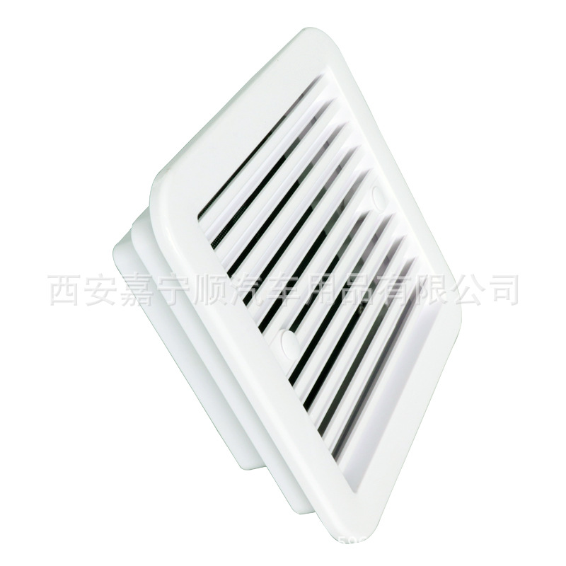 RV accesorios de modificación coche blanco lado salida de aire RV unidireccional a prueba de polvo ventilador 12V