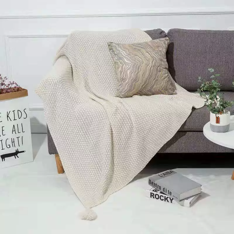 Sofa, knitted duvet for leisure, Nordic style