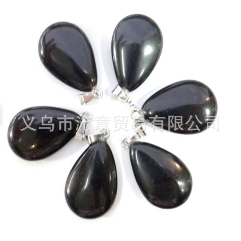 Transfronteriza AliExpress Venta caliente natural cristal ágata gema cristal plano colgante collar pendientes accesorios de la joyería