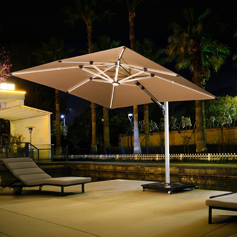 Paraguas al aire libre paraguas de patio paraguas villa jardín gran solar departamento de ventas terraza al aire libre paraguas romanas image 3