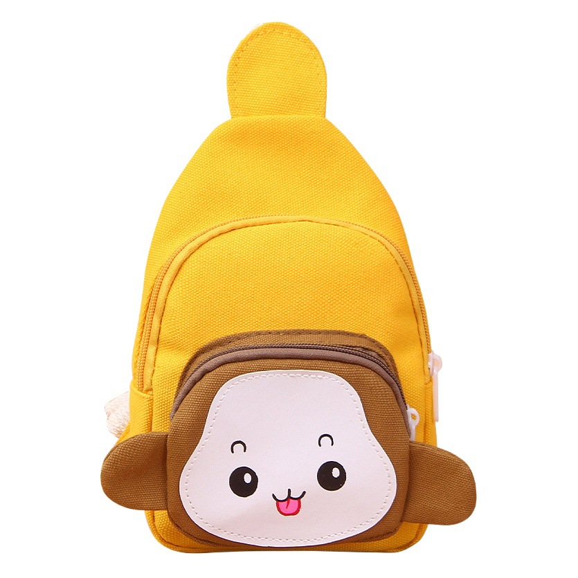 Children's Cute Crossbody Bag with Baby Travel Small Bag Kindergarten Men's and Women's Backpack Large Capacity Canvas Bag