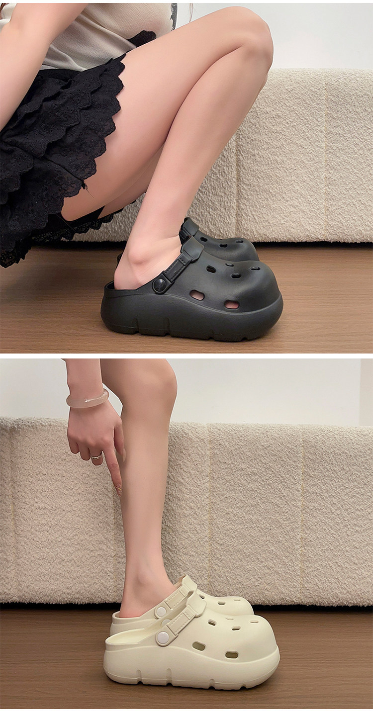 Women's Thick-soled Clogs Garden Slippers Non-slip Sandals_voghion.com
