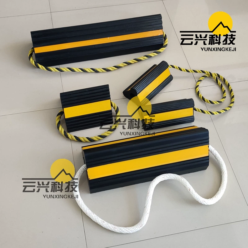 Резиновый ограничитель для самолета, треугольный деревянный ПВХ, твердый большой ограничитель для грузовика, противоскользящий портативный ограничитель для колес