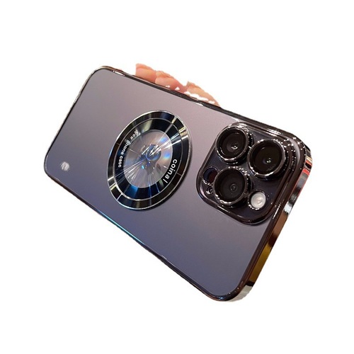 Suitable for iPhone 15 magnetic mobile phone case, missing mark, all-inclusive electroplating hard 13 Apple 14 Promax protective cover, anti-fall