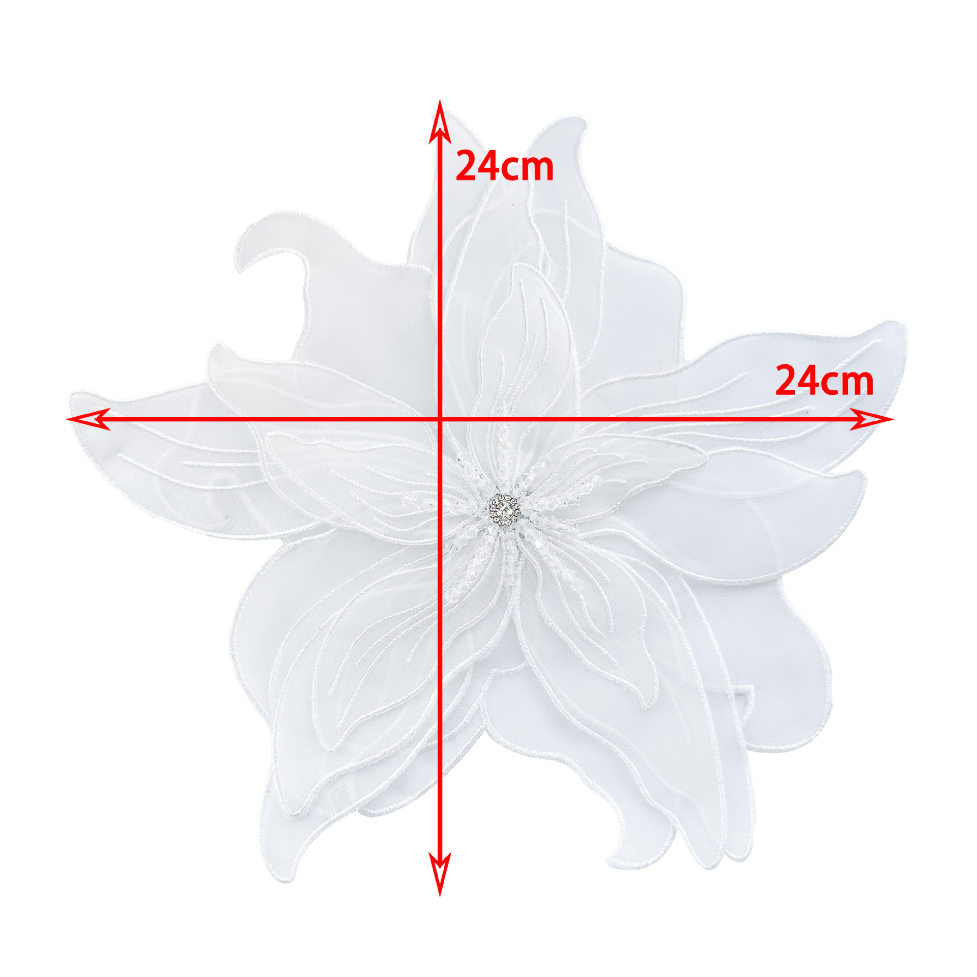 White pin, design dress, flowered, DIY