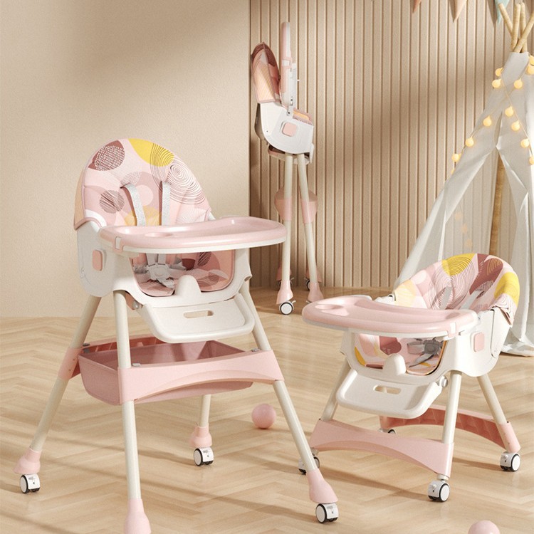Silla de comedor para bebés multifuncional ajustable silla de comedor para bebés mesa de comedor silla portátil reclinable doméstica