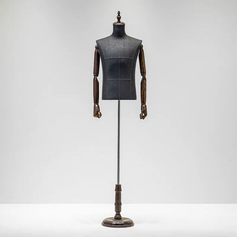 Maniquí Masculino de Busto de Polietileno para Tienda de Ropa