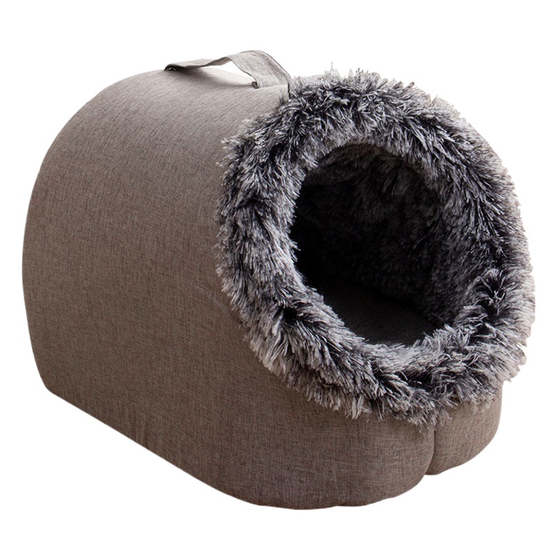 Cama de Felpa para Perros y Gatos, Nido Térmico y Suave para Mascotas