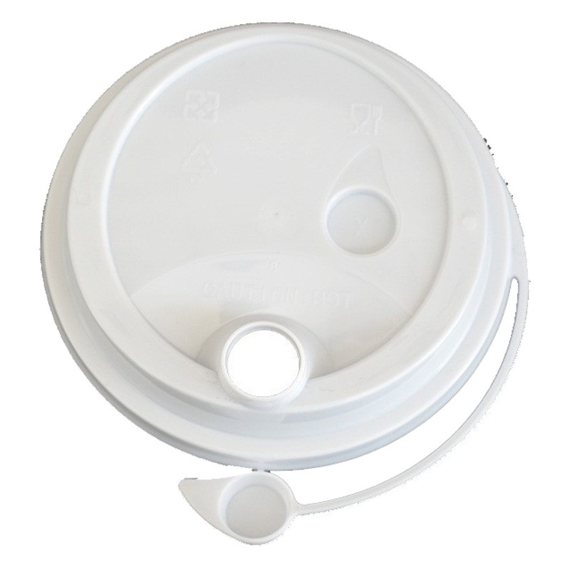 90 Caliber Disposable Milk Tea Cup Lid Leak-Proof Pp Thickeneded Injection Molding One-Piece Lid Cold Drink Juice Plastic Lid