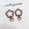 Coffee/Brown (flower rotating spring buckle)