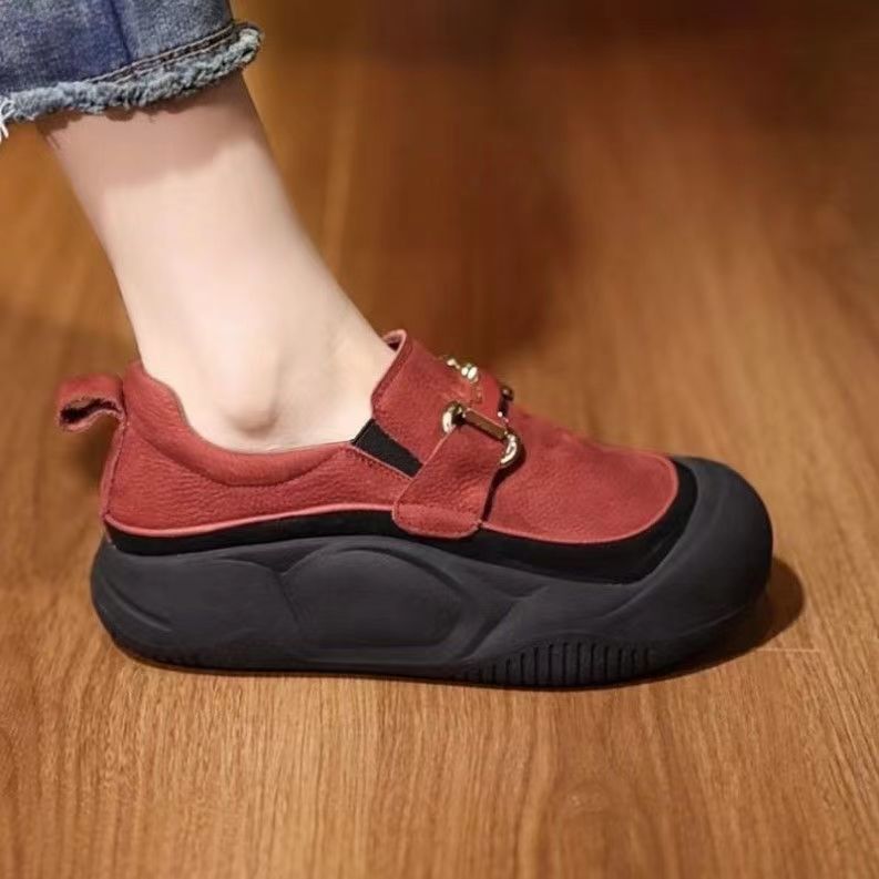 Yue Chen zapatos para mujeres 2024 verano nuevos zapatos casuales con suela gruesa, zapatos casuales con suela suave delgados para aumentar la altura de los zapatos de mujer
