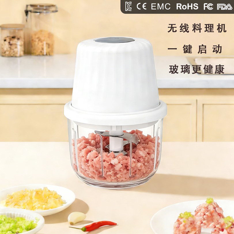 Oem Household Wireless Electric Meat Grinder Kitchen Multi-Function Cooking Machine Garlic Masher Small Meat Grinder Baby Food Supplement