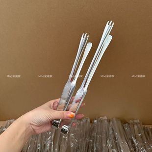 Minojia 316 Stainless Steel Long-Handled Barbecue Tongs Kitchen Fried Steak Tongs Barbecue Tongs Food Tongs Food Tongs