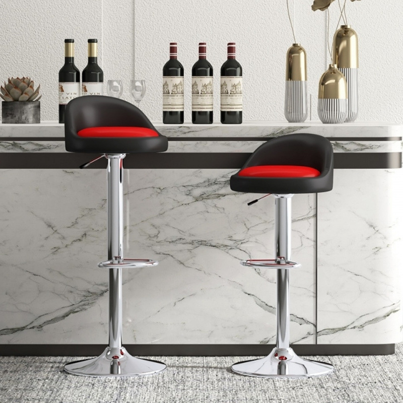 Bar Chair Modern Minimalist Bar Chair Bar Stool High Chair Beauty Stool Swivel Chair Backrest Round Stool Cashier High Stool