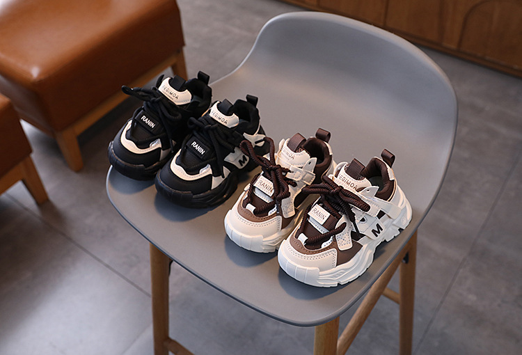 Robuste Leder Sneaker Für Kinder Mit Rutschfester Laufsohle_voghion.com