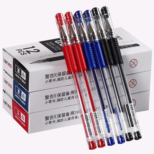 Deli gel pen office supplies 6600es/33399 signature pen conference pen 0.5mm water pen 12 pieces wholesale